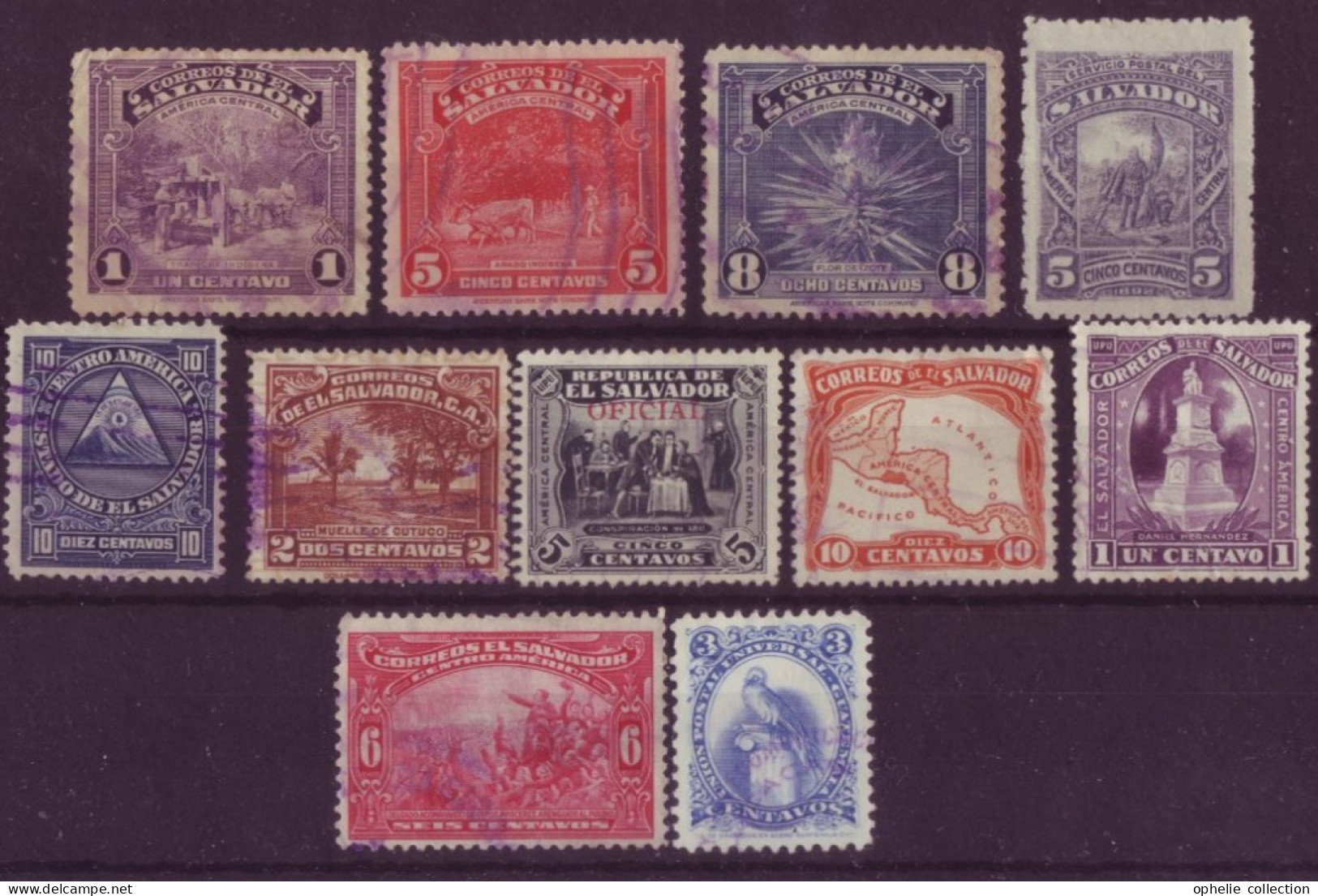 Amérique - Salvador - Lot De 11 Timbres Différents - 7288 - El Salvador