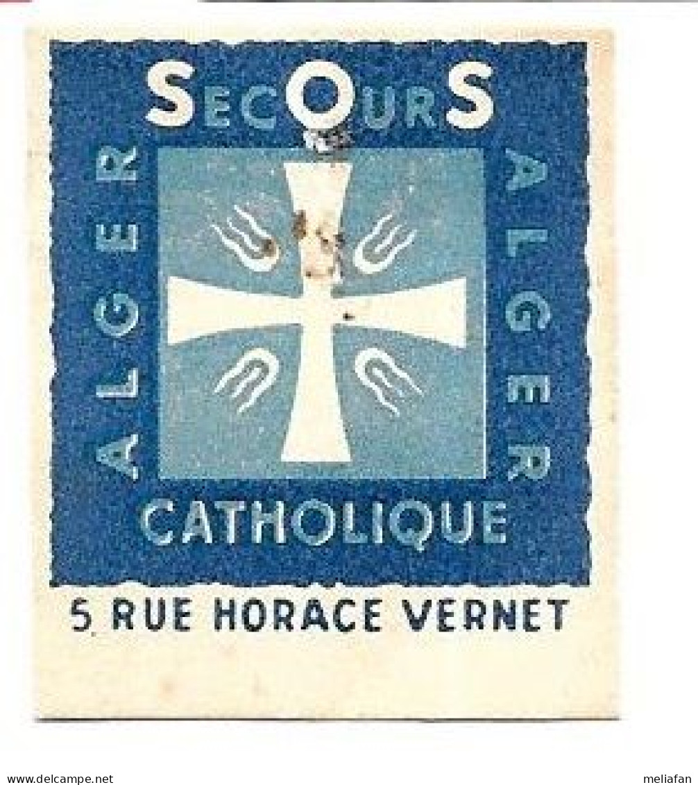 KB790 - VIGNETTE SECOURS CATHOLIQUE ALGER RUE HORACE VERNET - Other & Unclassified