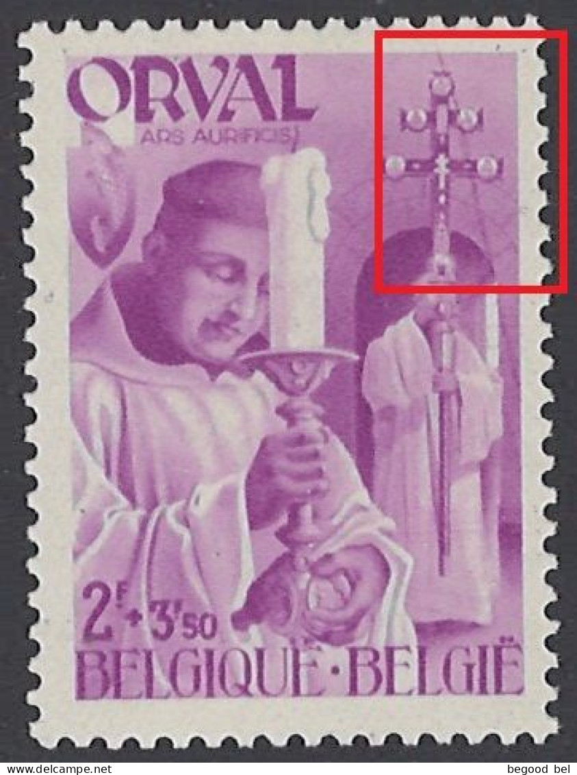 BELGIUM - 1941  - MNH/**  -  COB 564 V1 CROIX GRIFFEE -  Lot 26014 - 1931-1960