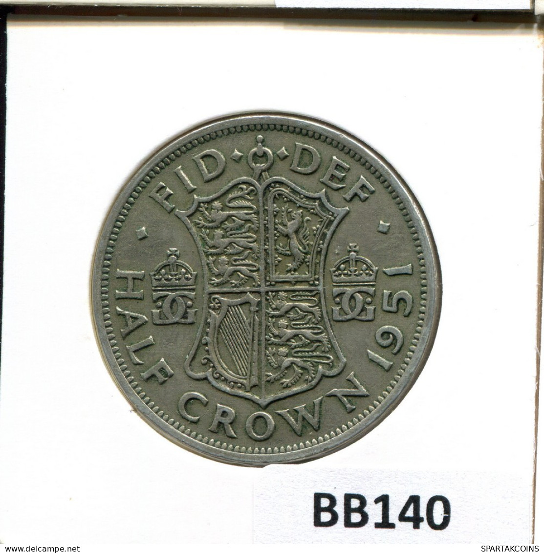 HALF CROWN 1951 UK GROßBRITANNIEN GREAT BRITAIN Münze #BB140.D.A - K. 1/2 Crown