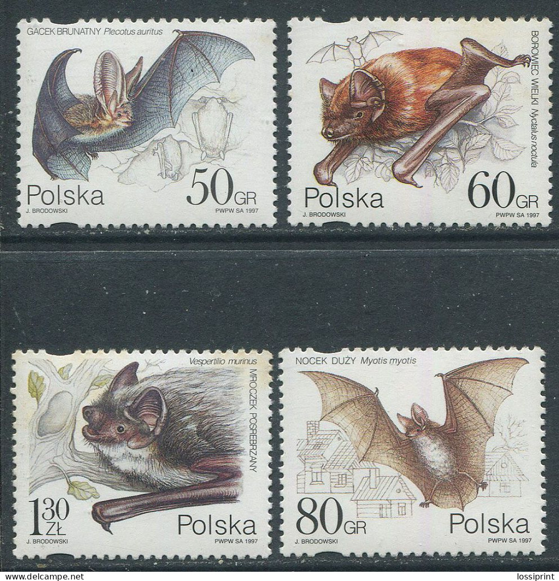 Poland:Unused Stamps Serie Bats, 1997, MNH - Vleermuizen