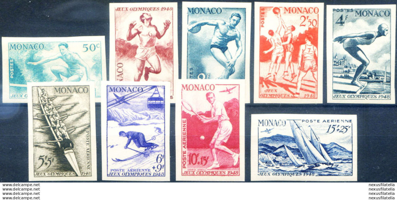 Sport. Olimpiadi Londra 1948. Non Dentellati. - Sonstige & Ohne Zuordnung