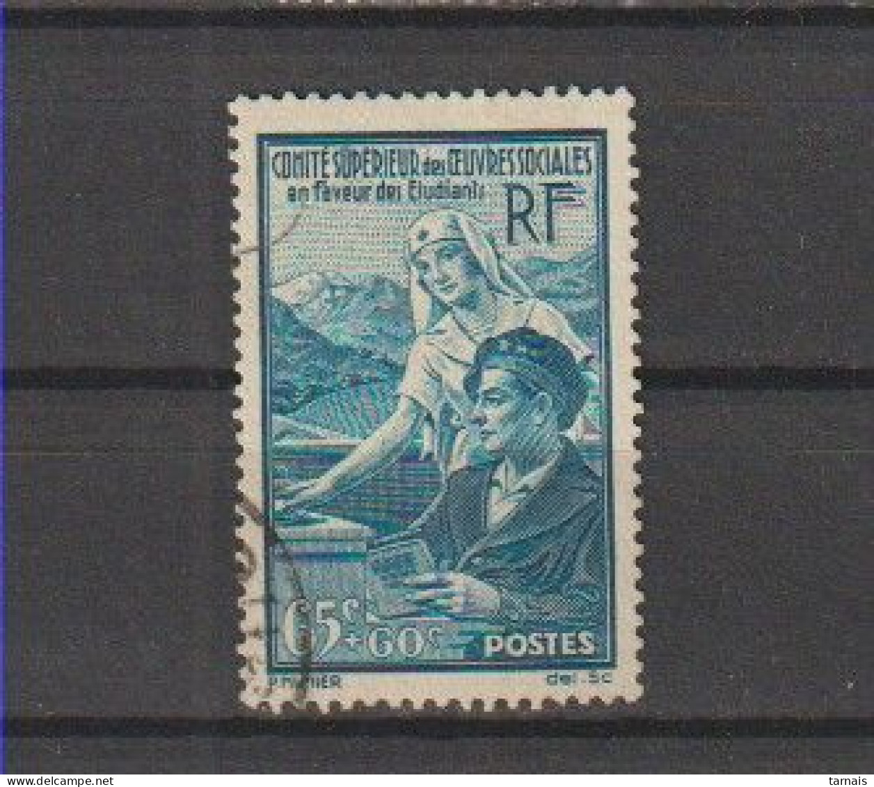 1938 N°417 Pour Les étudiants Oblitéré (lot 357a) - Used Stamps