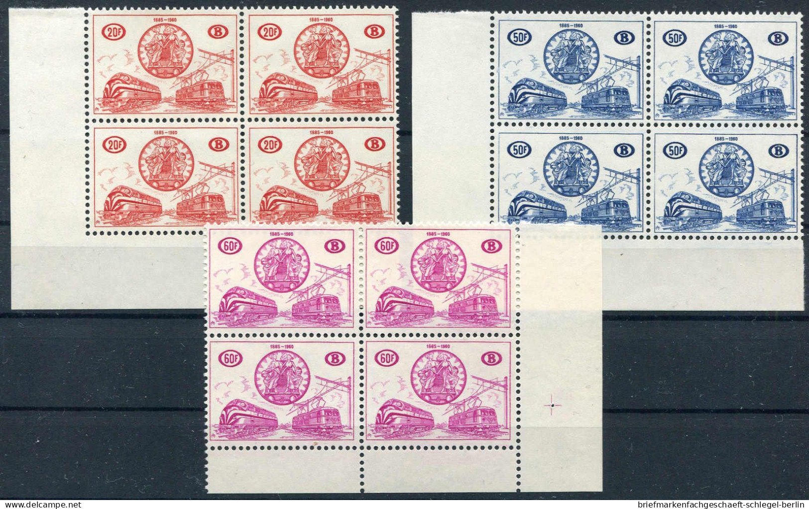 Belgien Eisenbahnpaketmarken, 1960, 321-24 (4), Postfrisch - Sonstige & Ohne Zuordnung