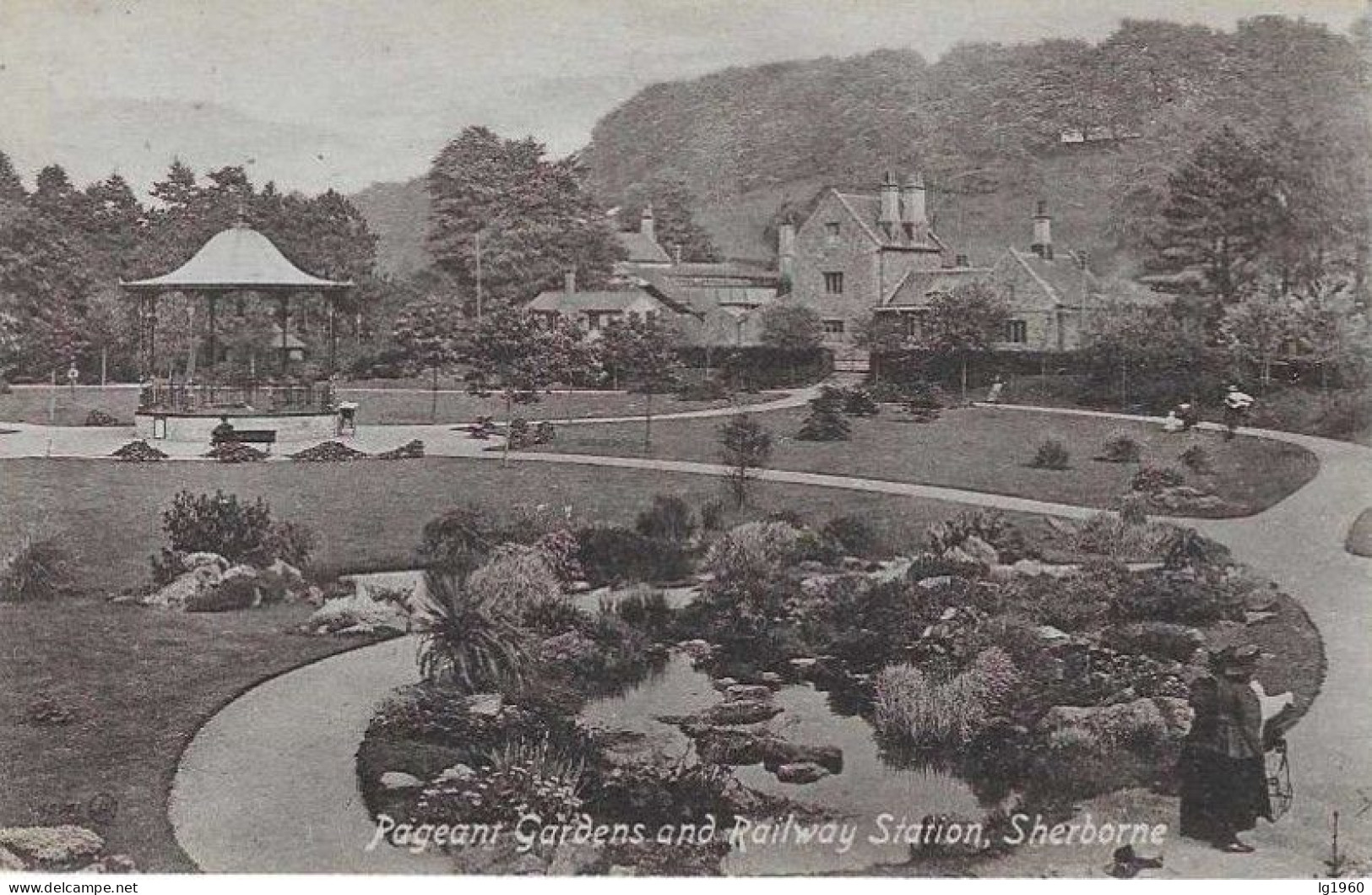 Sherborne - Pageant Gardens And Railway Station - 1919 - Andere & Zonder Classificatie