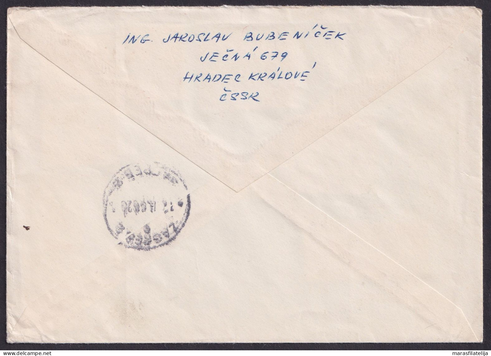 Czechoslovakia 1966, Registered Letter To Yugoslavia (I) - Other & Unclassified