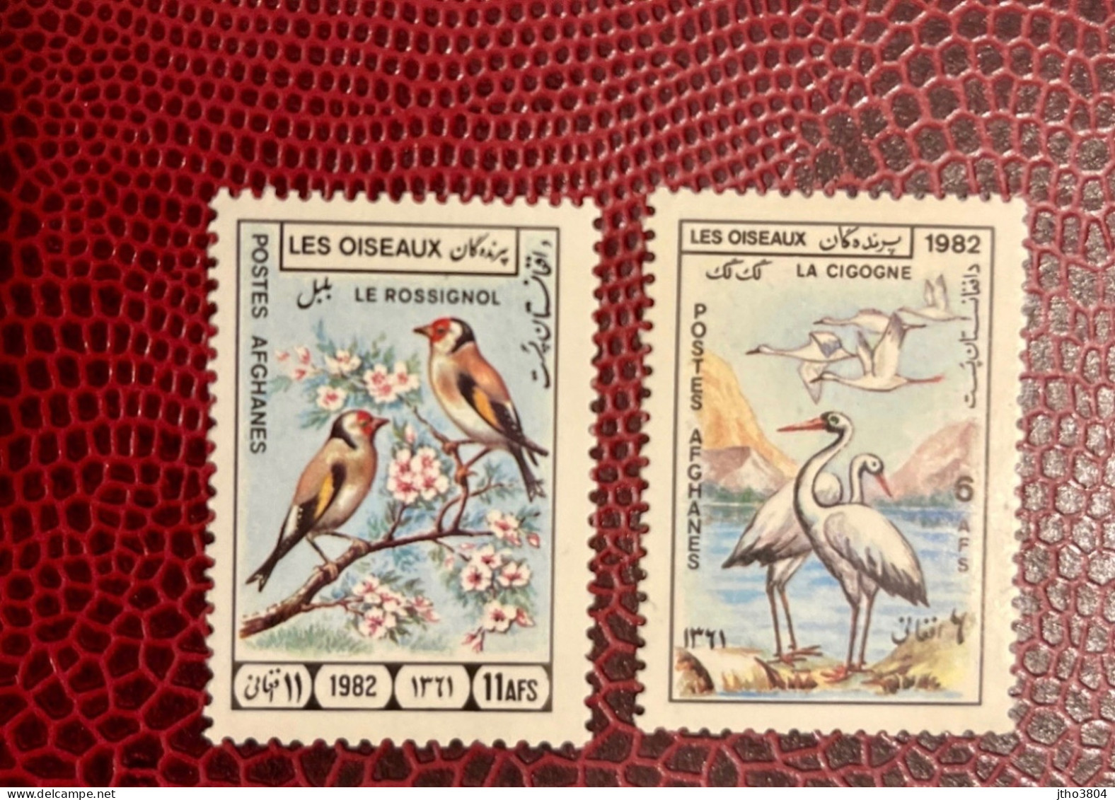 AFGHANISTAN 2v Neuf MNH ** YT Mi 1270 1271 Pájaro Bird Pássaro Vogel Ucello Oiseau - Storks & Long-legged Wading Birds