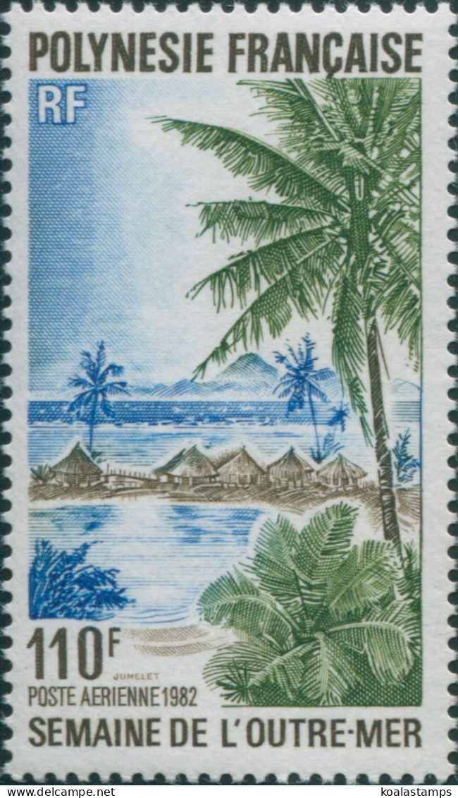 French Polynesia 1982 Sc#C193,SG374 110f Island Scene MNH - Altri & Non Classificati