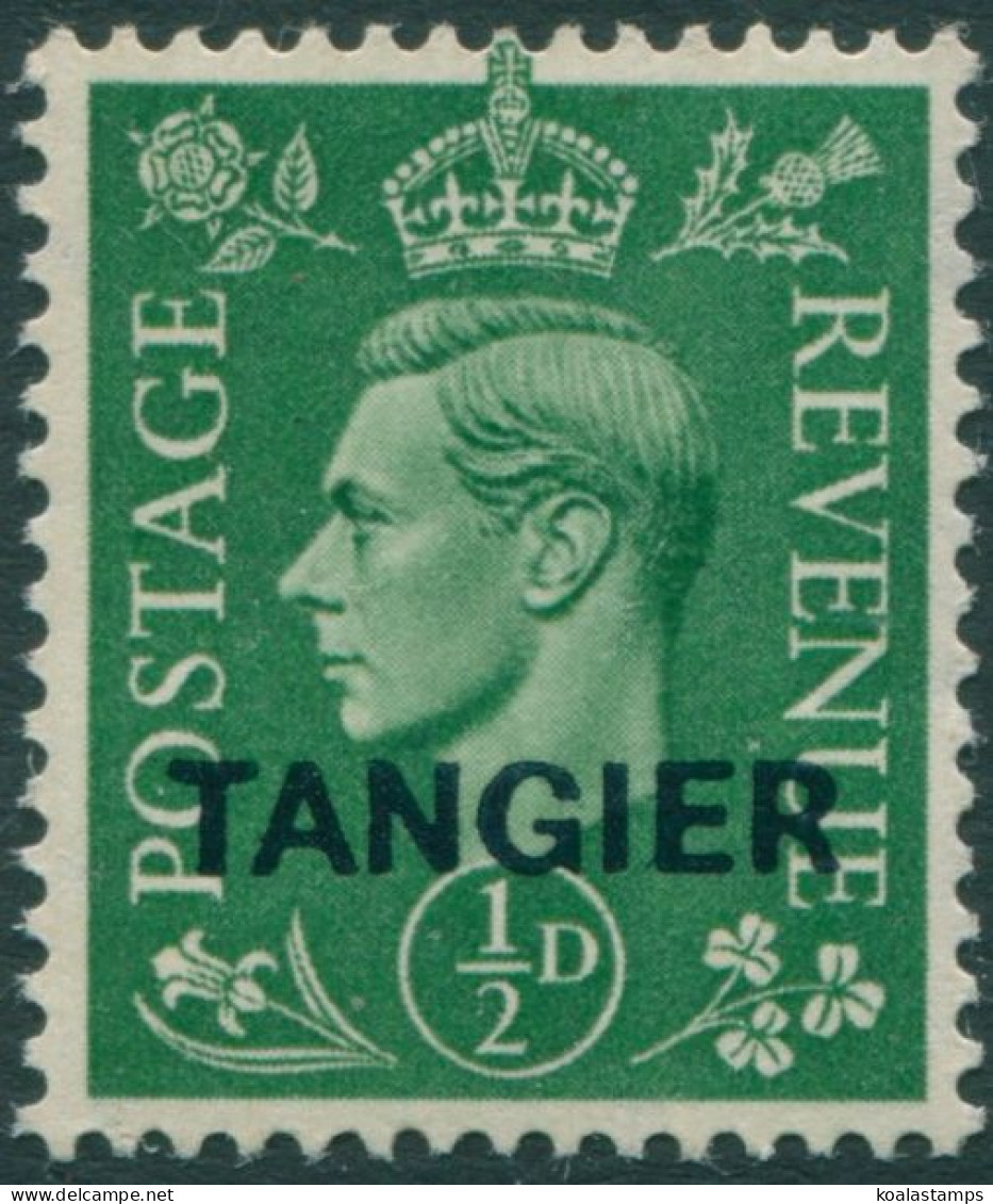 Morocco Agencies Tangier 1944 SG251 ½d Pale Green KGVI MLH - Morocco Agencies / Tangier (...-1958)