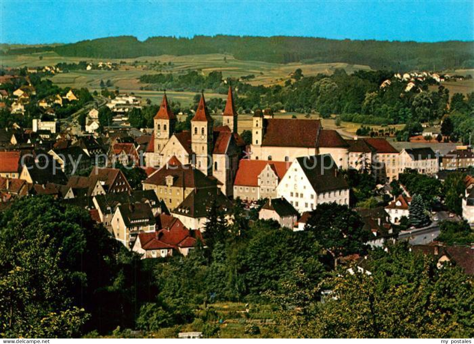 73267541 Ellwangen Jagst Schloss Panorama Ellwangen Jagst - Ellwangen