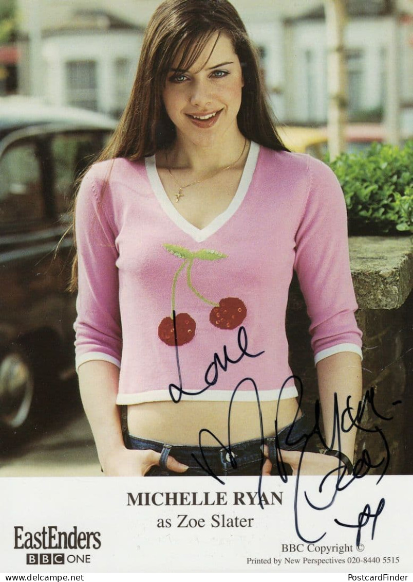 Michelle Ryan As Zoe Slater Eastenders Hand Signed Cast Card Photo - Actores Y Comediantes 