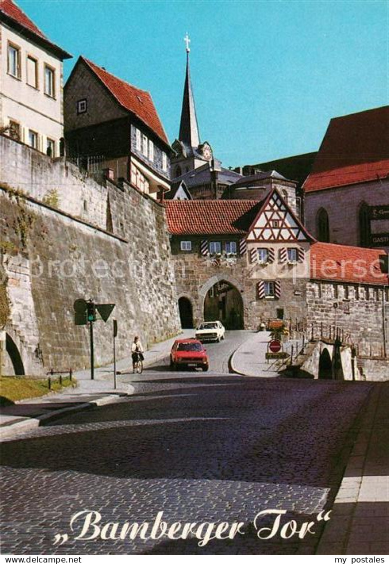 73265933 Kronach Oberfranken Bamberger Tor Stadtmauer Kronach Oberfranken - Kronach