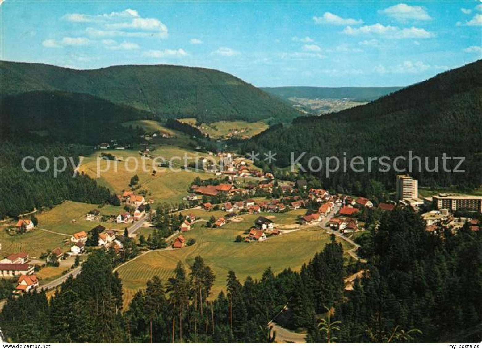 73265893 Obertal Baiersbronn Panorama Schwarzwald Sanatorium Obertal Baiersbronn