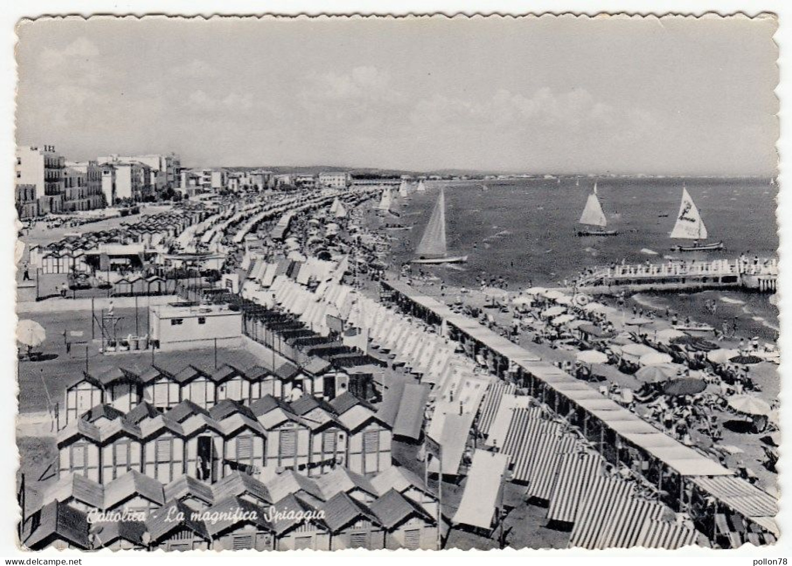 CATTOLICA - LA MAGNIFICA SPIAGGIA - RIMINI - 1956 - Rimini