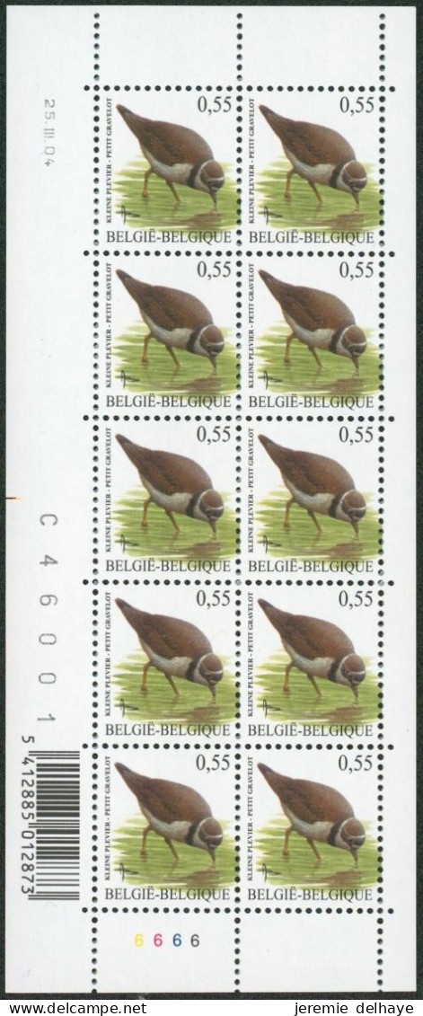 Collection / Collectie BUZIN (Oiseaux / Vogels) - Petit Feuillet F3267** (MNH) Planche, Plaatnummer 6 + Date ! - 2001-2010