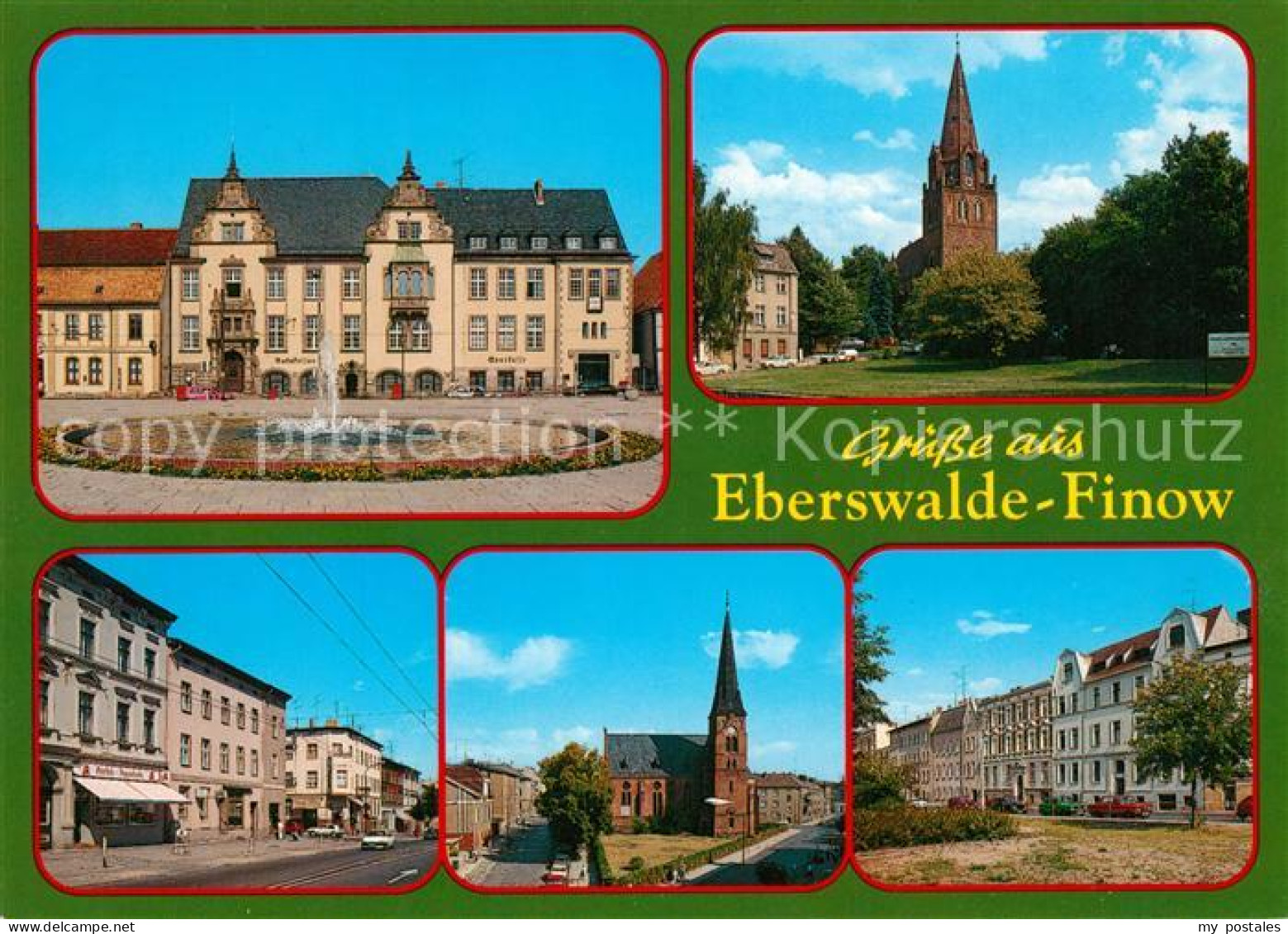 73263863 Finow Eberswalde Schloss Kirche Strassenpartien Finow Eberswalde - Eberswalde