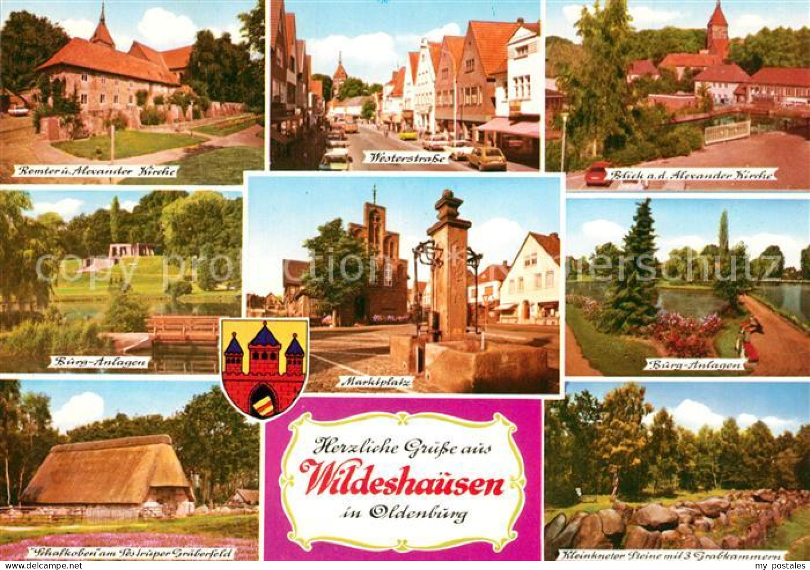 73263579 Wildeshausen Kirche Marktplatz Burg Schafkoben Kleinkneter Steine Mit G - Wildeshausen