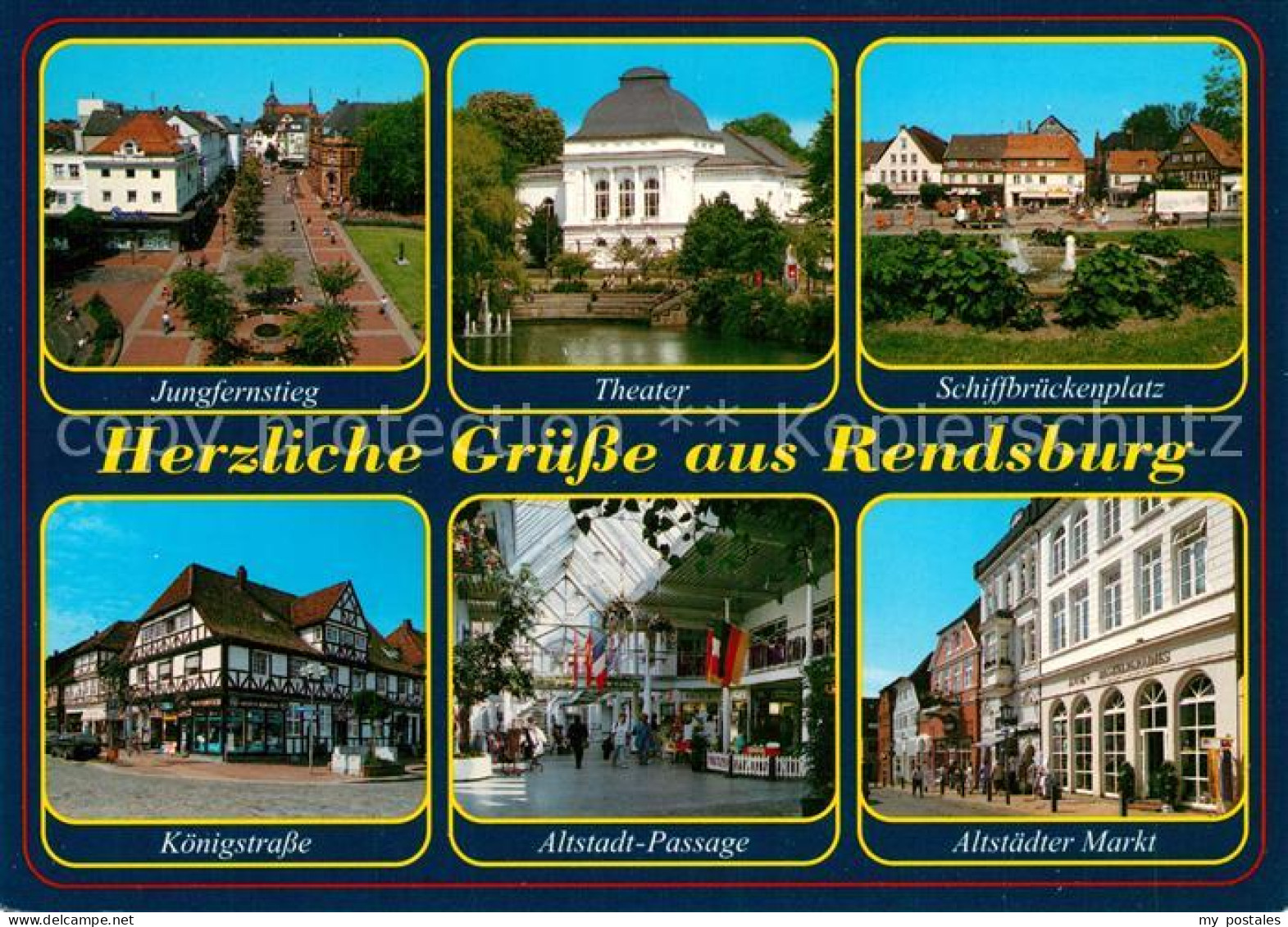 73262722 Rendsburg Jungfernstieg Theater Schiffbrueckenplatz Markt Passage Koeni - Rendsburg