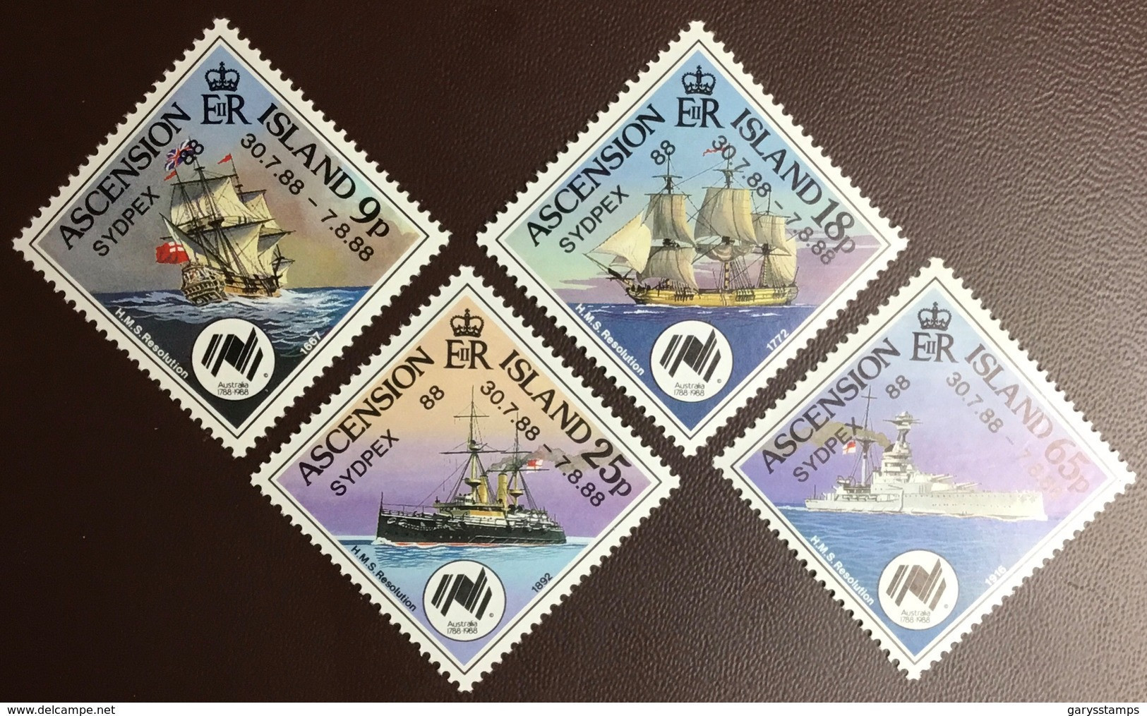 Ascension 1988 Sydpex Ships MNH - Ascension (Ile De L')