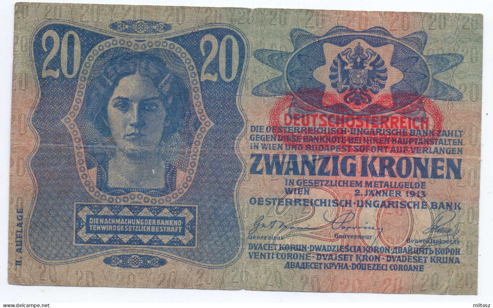 Austria 20 Kronen 1913 - Austria