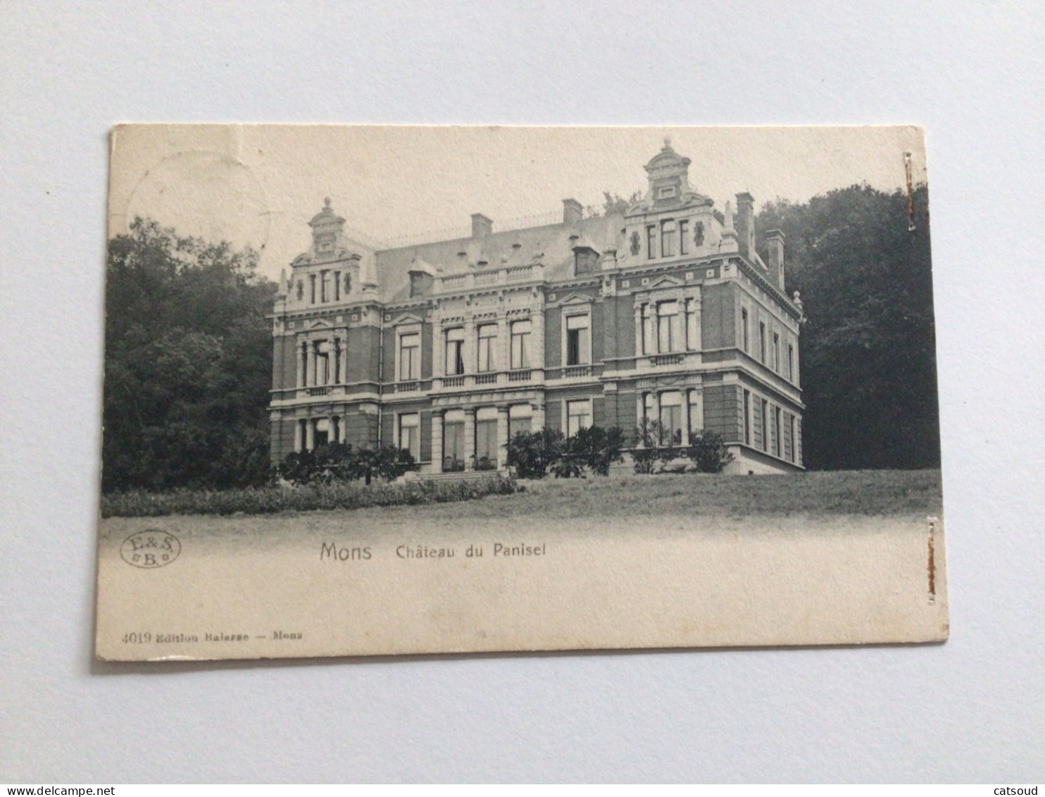 Carte Postale Ancienne (1907) MONS  Château Du Panisel - Mons