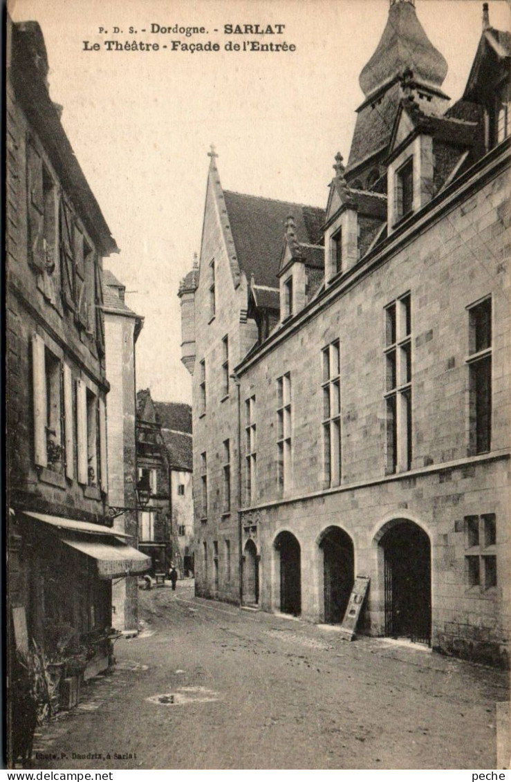 N°2208 W -cpa Sarlat -le Théâtre -façade De Klentrée- - Sarlat La Caneda