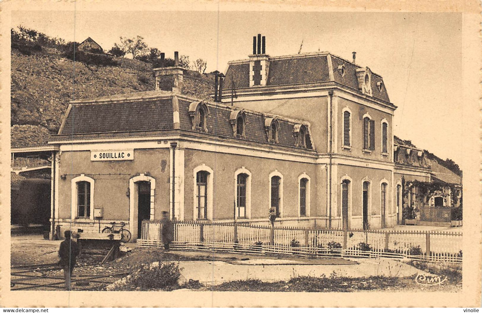 P-24-Mi-Is-1189 : SOUILLAC. LA GARE DE CHEMIN DE FER - Souillac