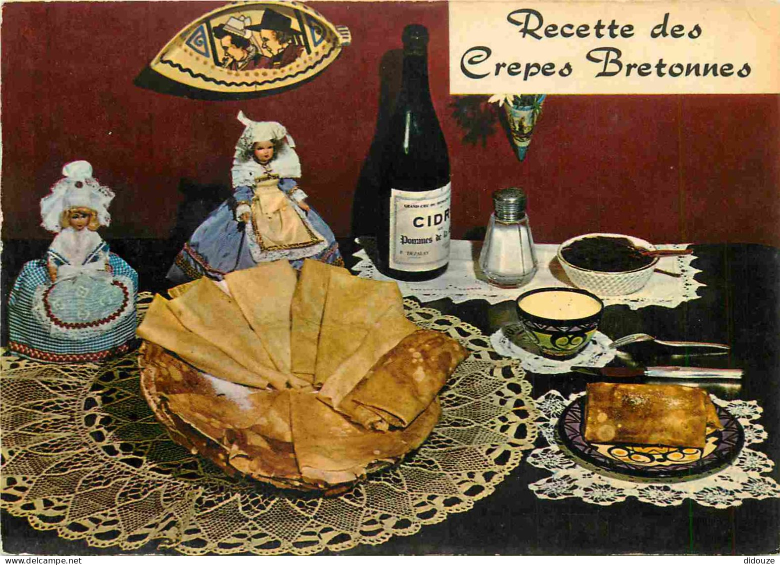 Recettes De Cuisine - Crepes Bretonnes - Bretagne - Gastronomie - CPM - Carte Neuve - Voir Scans Recto-Verso - Recipes (cooking)