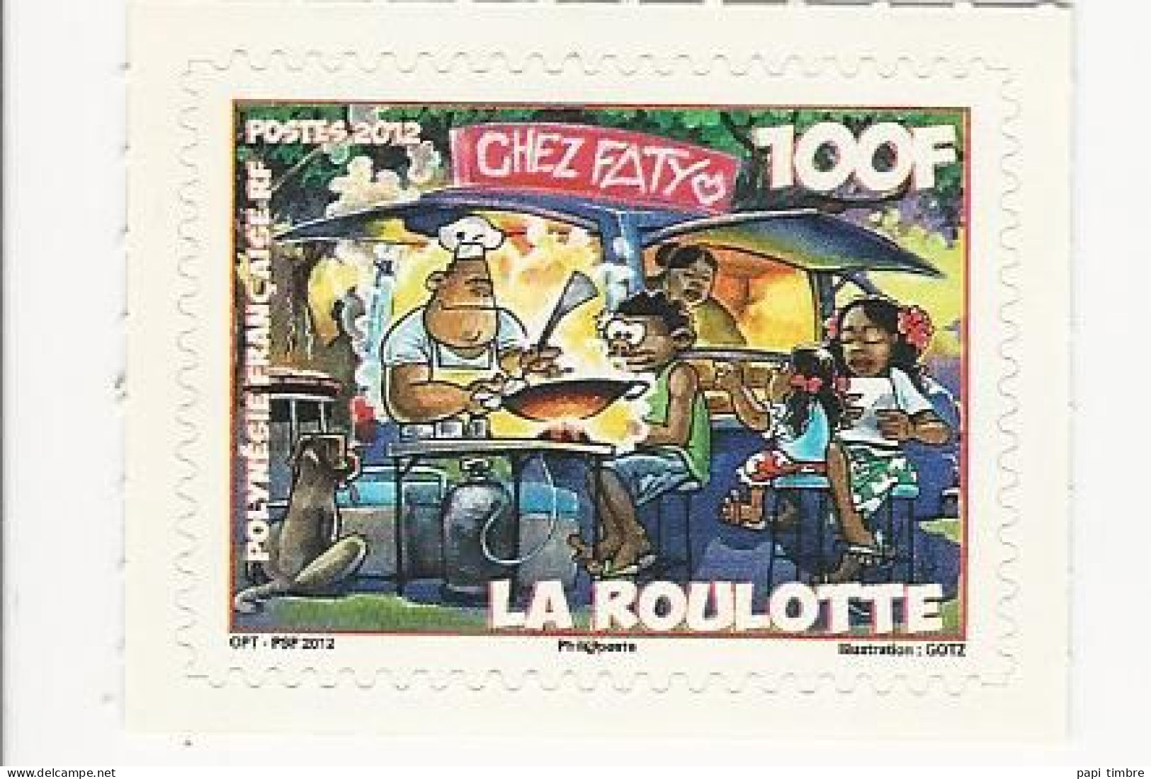 Polynésie-2012-Humour. La Roulotte - N° 981 ** - Unused Stamps