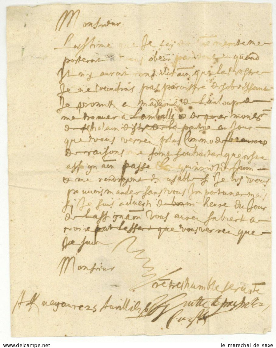 Bretagne Kervegan Plouzelambre LAS De L'eveque De Cornouaille Guillaume Le Prestre De Lézonnet (1587-1640) 1636 - ....-1700: Voorlopers