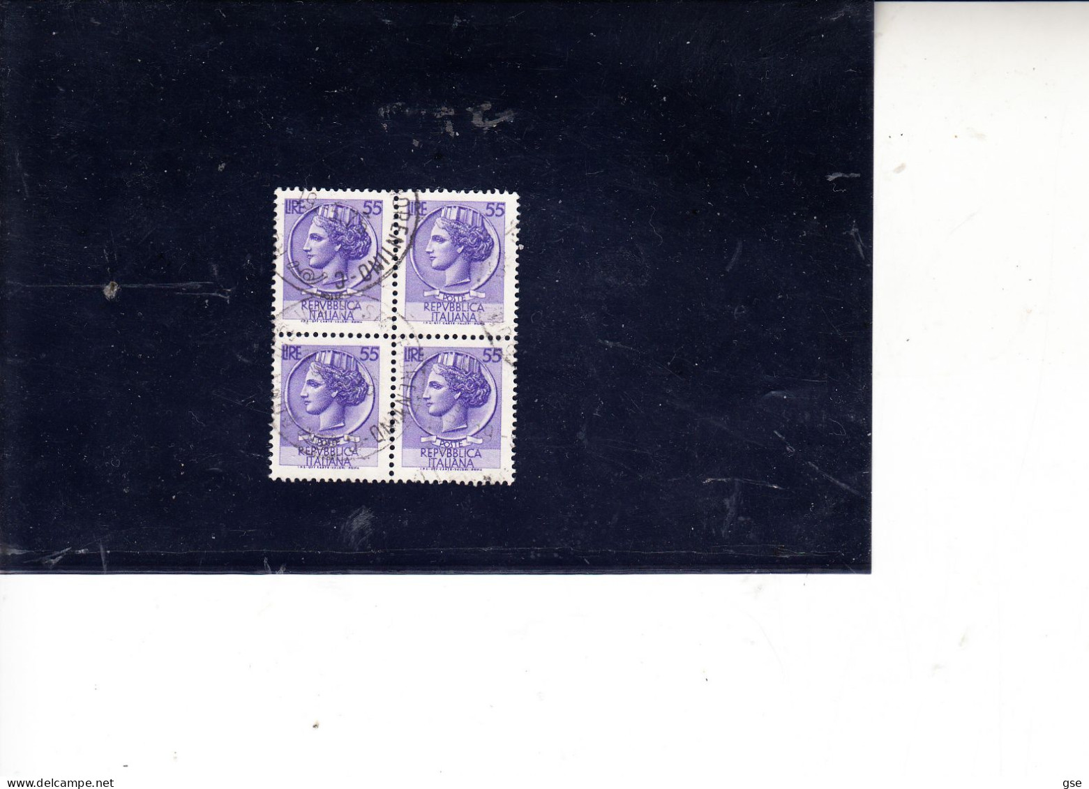 ITALIA  1968 - Sassone 1077° (quartina) - Siracusana - 1946-60: Gebraucht