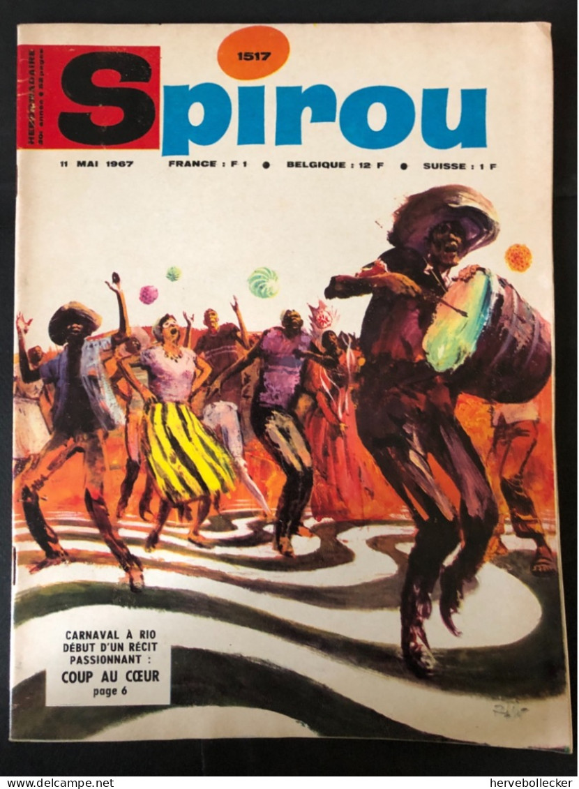 Spirou Hebdomadaire N° 1517 -1967 - Spirou Magazine