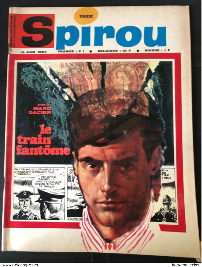 Spirou Hebdomadaire N° 1522 -1967 - Spirou Magazine