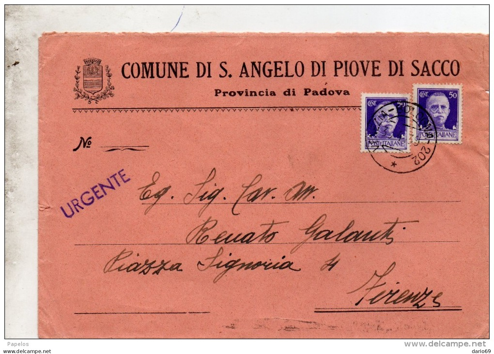 1939  LETTERA CON ANNULLO VENEZIA  -- BOLOGNA - Poststempel