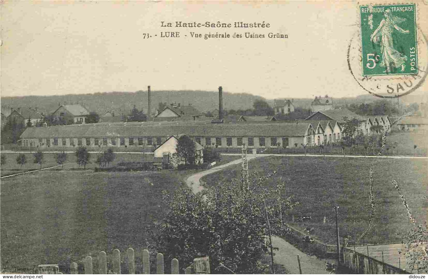 70 - Lure - Vue Générale Dts Usines Grunn - CPA - Oblitération Ronde De 1916 - Voir Scans Recto-Verso - Lure