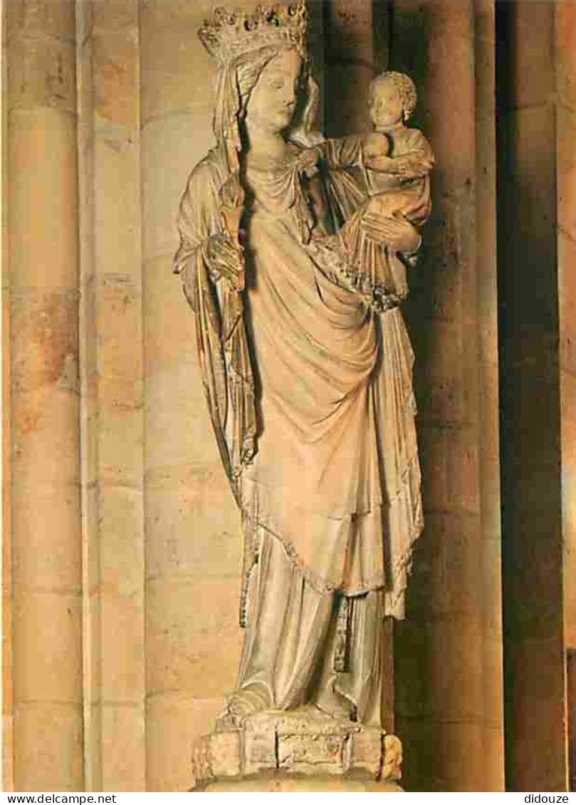 Art - Art Religieux - Cathédrale Notre Dame De Paris - Vierge - Notre Dame De Paris - CPM - Voir Scans Recto-Verso - Paintings, Stained Glasses & Statues