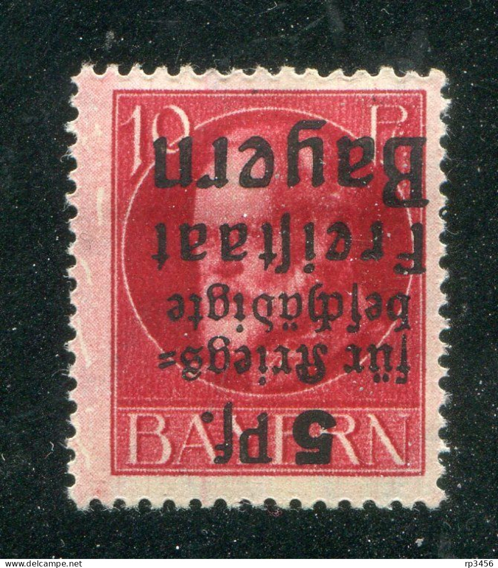 "BAYERN" 1919, Mi. 173A K (kopfstehender Aufdruck) * (R1271) - Neufs