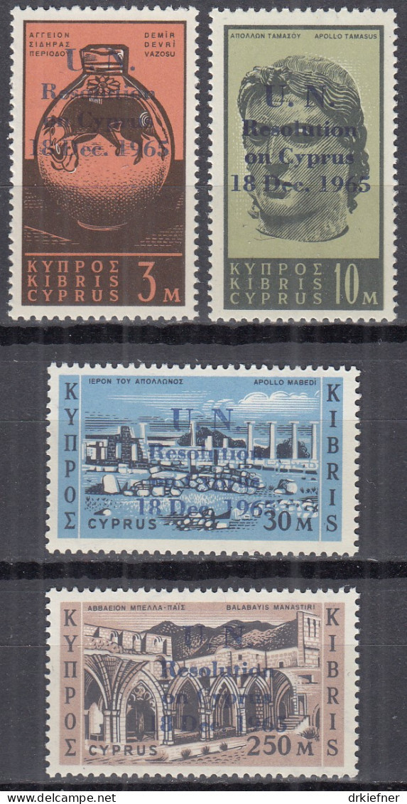 ZYPERN  261-264,  Postfrisch **, UNO Entscheidung In Der Zypernfrage, 1966 - Ongebruikt