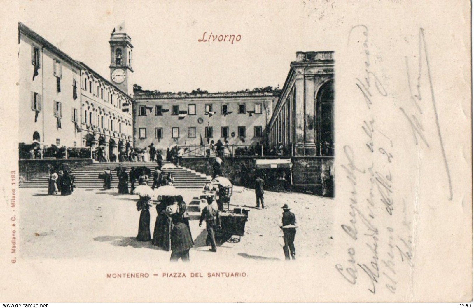 LIVORNO - MONTENERO - PIAZZA DEL SANTUARIO - F.P. - Livorno