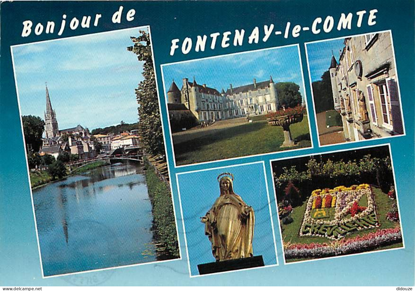 85 - Fontenay Le Comte - Multivues - Fleurs - Art Religieux - CPM - Voir Scans Recto-Verso - Fontenay Le Comte