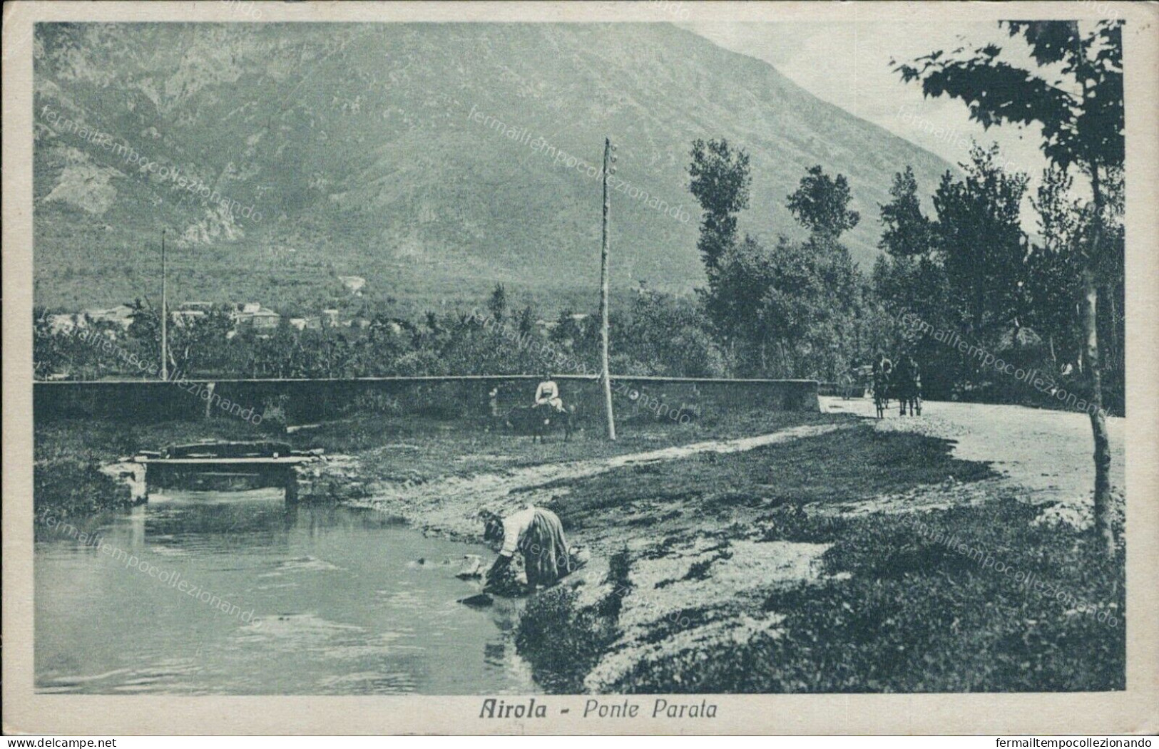 Cs119 Cartolina Airola Ponte Parata Provincia Di Benevento 1935 Campania - Benevento
