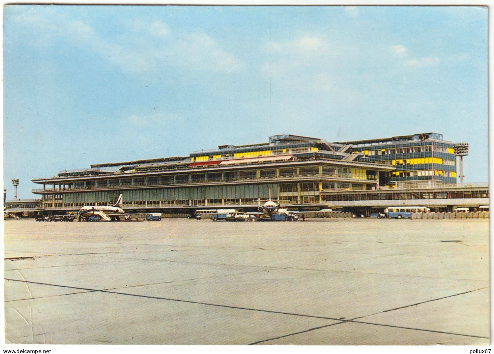 CPSM DE L' AÉROPORT DE PARIS-ORLY  (VAL DE MARNE)  LA FAÇADE SUD DE L'AÉROGARE - Orly