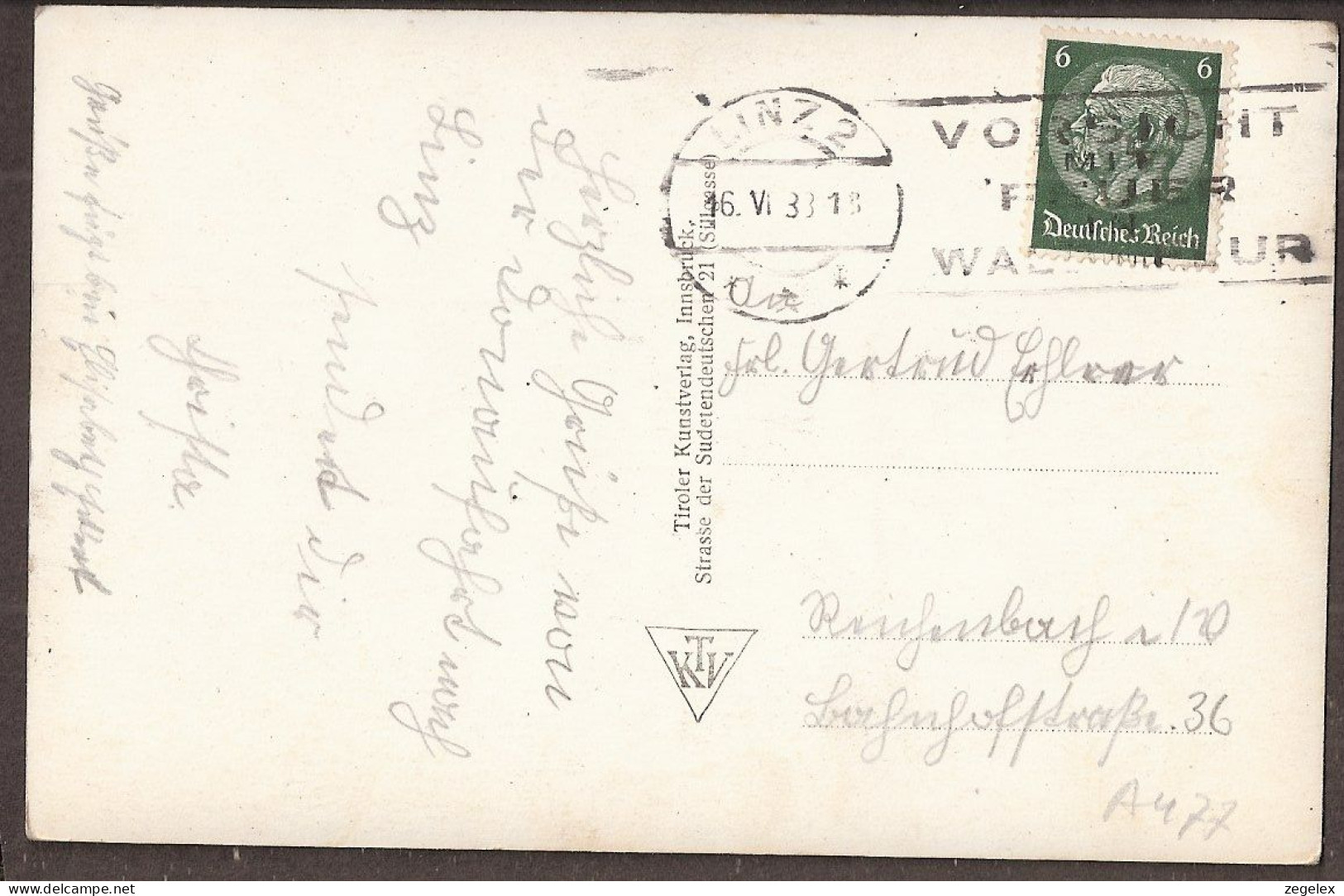 Linz A.b. Donau -1938-  Sicht Vom Pästlingberg - Linz