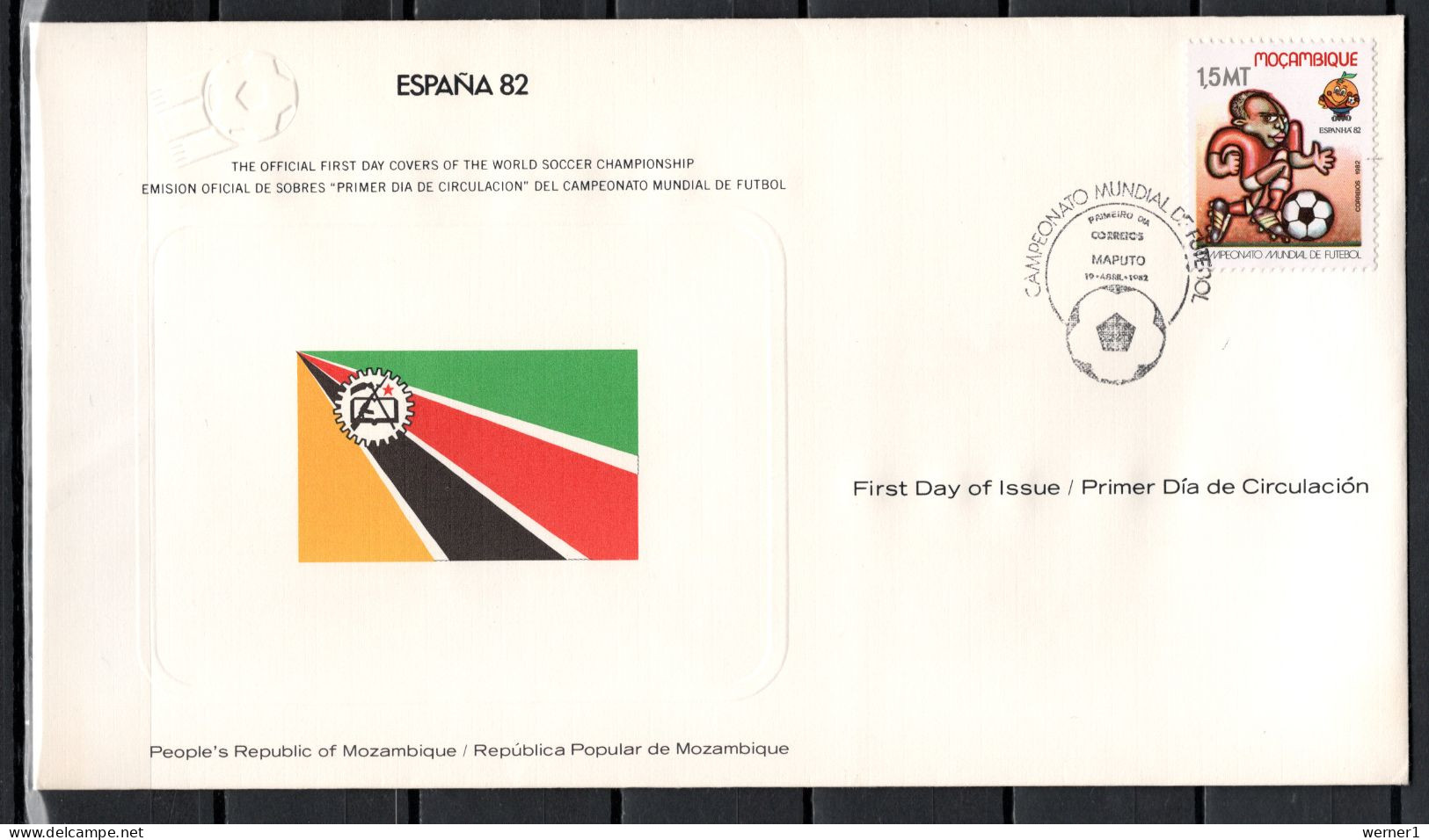 Mocambique 1982 Football Soccer World Cup Commemorative FDC - 1982 – Espagne