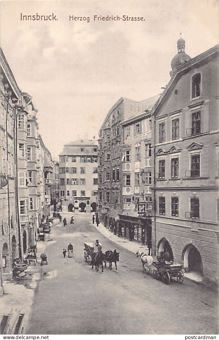 Österreich - Innsbruck (T) Herzog Friedrich-Strasse - Pferdekutschen - Innsbruck