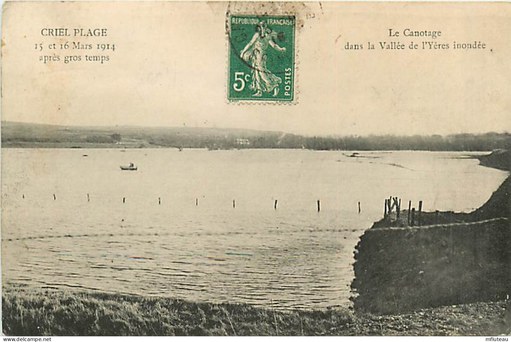 76* CRIEL PLAGE   Apres Gros Temps (15-16-mars -1914)   MA108,0759 - Criel Sur Mer