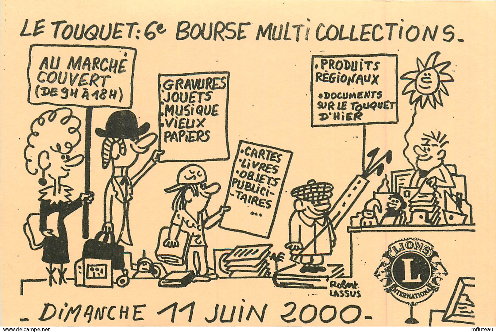 62* LE TOUQUET  Bourse Multi Collections Juin 2000  (CPM 10x15cm)   RL18,0384 - Le Touquet