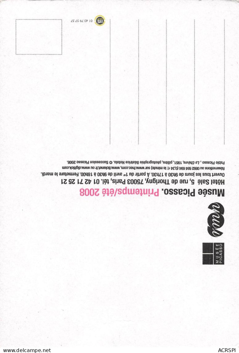 PARIS  Hotel Salé 5 Rue De Thorigny Musée PICASSO Accrochage Laboratoire Central    (Scan R/V) N°   57   \MR8040 - District 03