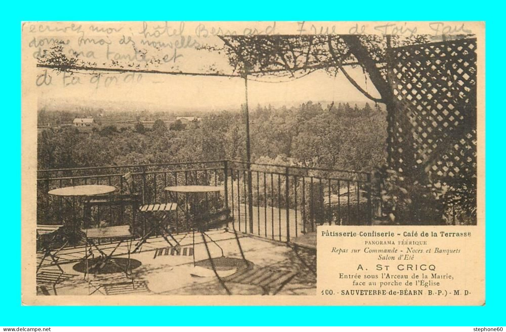 A890 / 229 64 - SAUVETERRE DE BEARN Café De La Terrasse A ST CRICQ - Sauveterre De Bearn