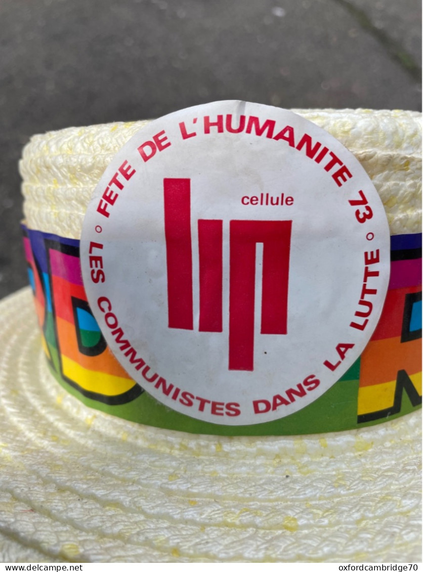 Chapeau Ricard ,  Fête De L 'humanité 1973 , Les Communistes Dans La Lutte - Autres & Non Classés